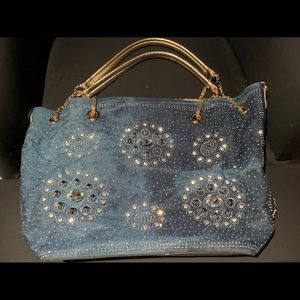 Denim handbag